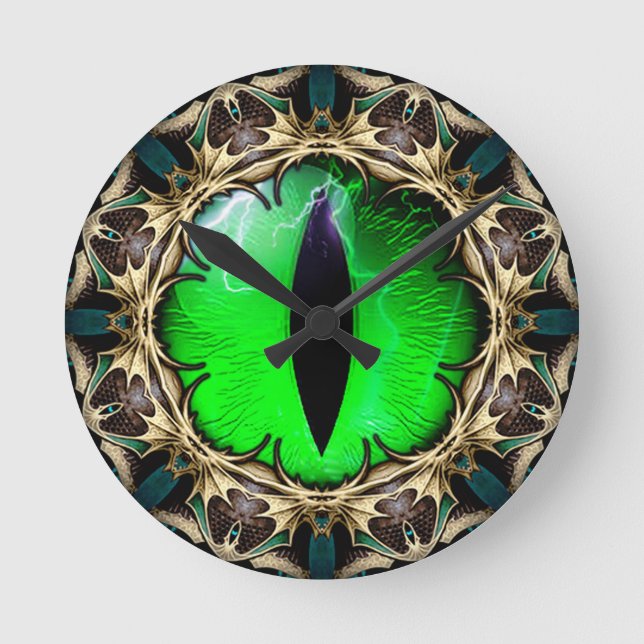 Dragons Öga Rund Klocka (Framsida)