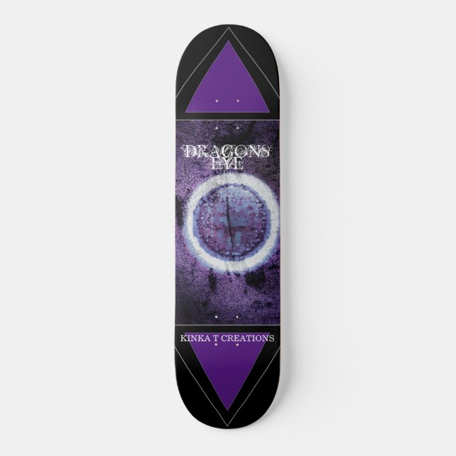 Dragons Öga Skateboard Deck 8 1/8 tum (Framsida)