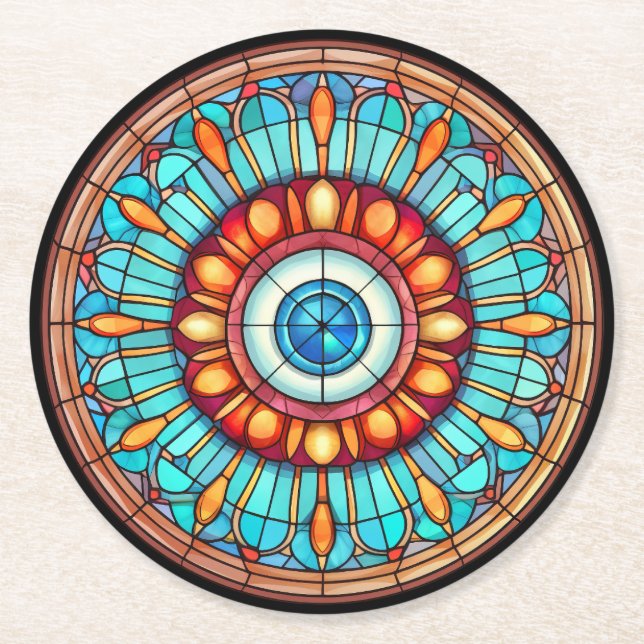 Dragons Öga Underlägg Papper Rund (Framsidan)