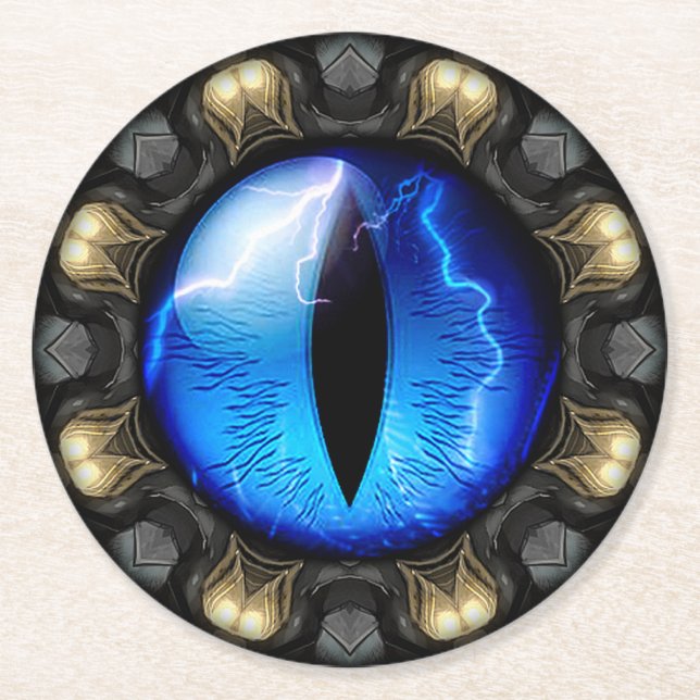 Dragons Öga Underlägg Papper Rund (Framsidan)