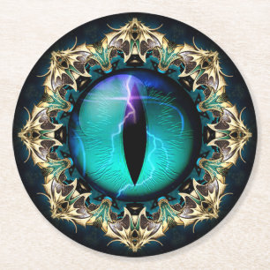 Dragons Öga Underlägg Papper Rund