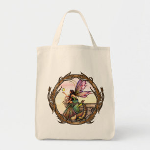 Dragon's Orbs Gothic Fairy and Dragon Tote Tygkasse