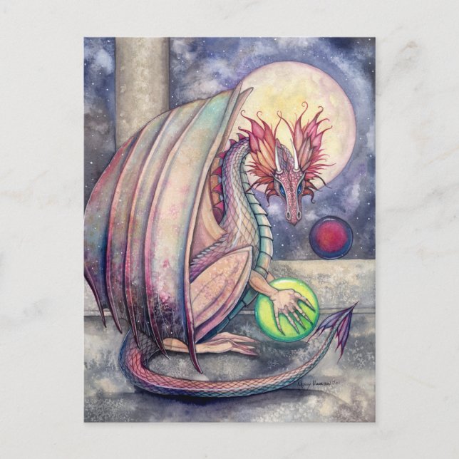 Dragons Pantasy Art Postcard Vykort (Framsida)