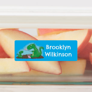 Dragons-personlig för rostning av marshmallow-teck klistermärke