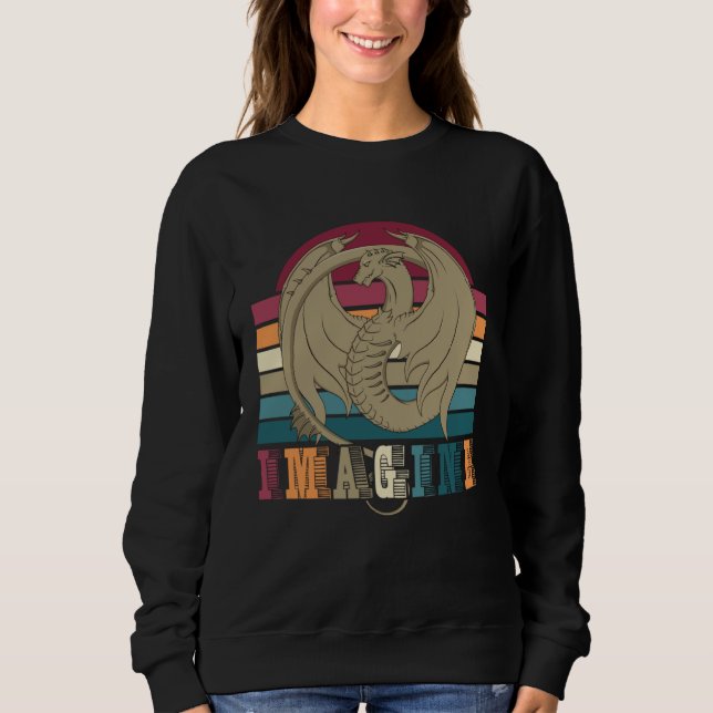 Dragons retro style Dragon T Shirt (Framsida)