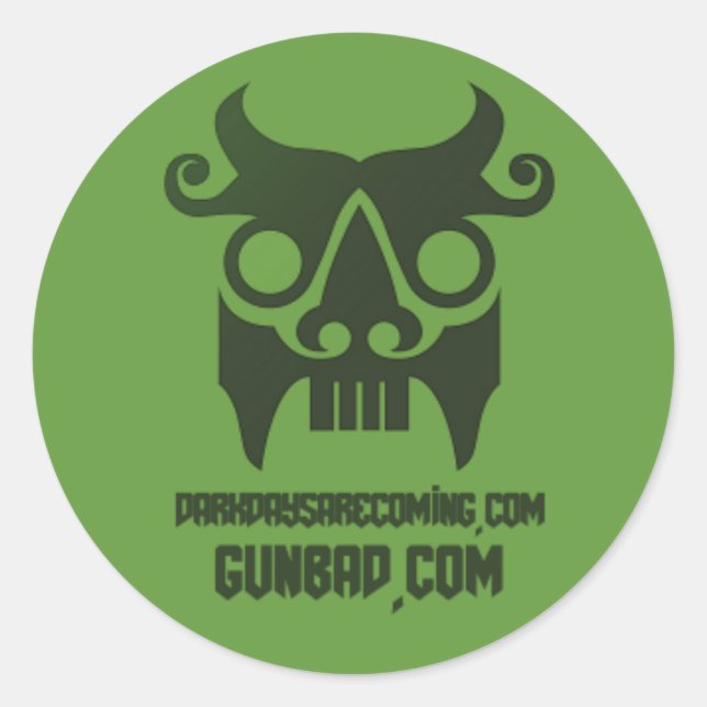 Dragons Sticker Runt Klistermärke (Framsida)