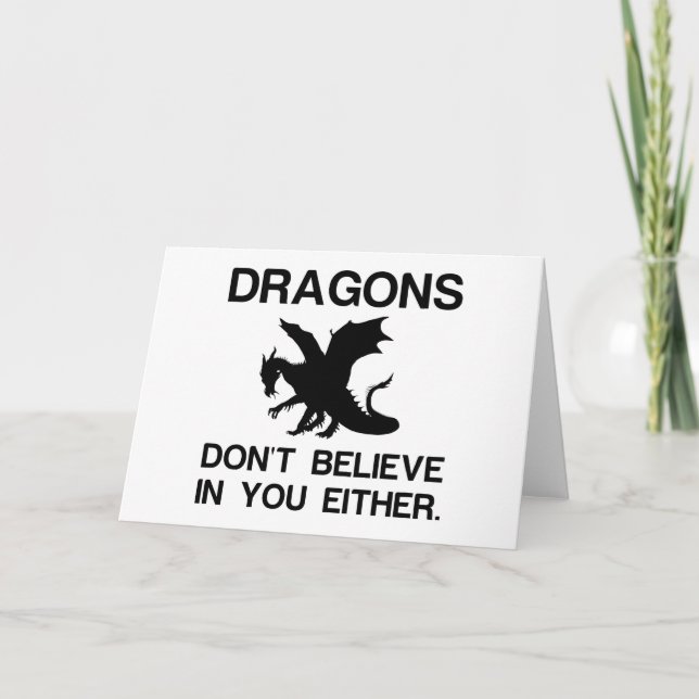 Dragons tror inte helgkort (Framsida)