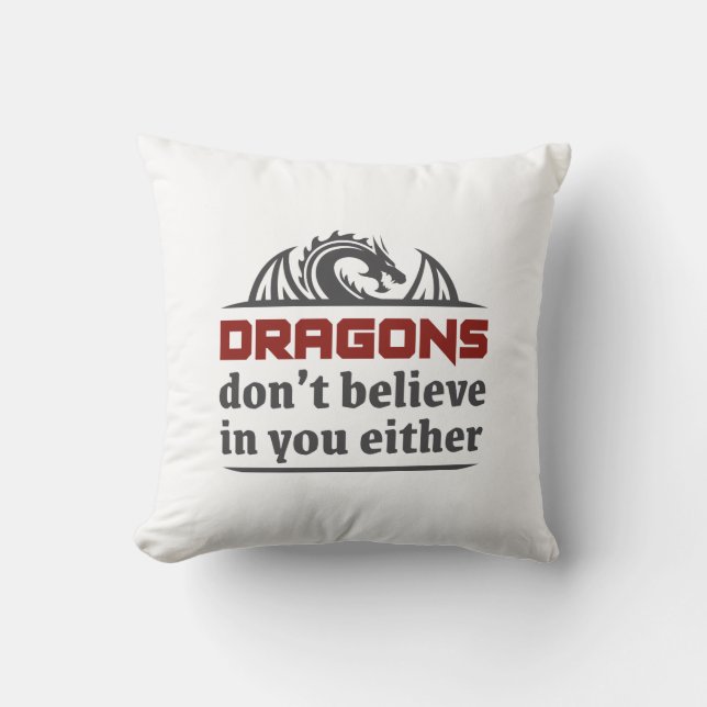 Dragons tror inte på dig heller kudde (Framsida)