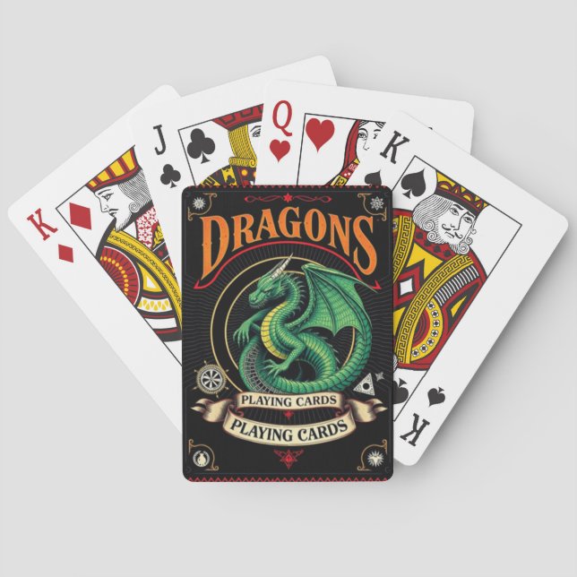 Dragons uppspelningskort casinokort (Baksidan)