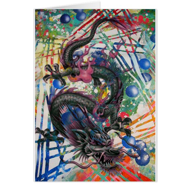 DRAGONS VÄG HÄLSNINGSKORT (Framsidan)