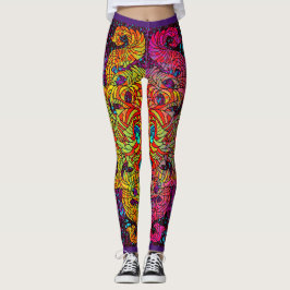 Dragons vet hur man gör Guld till strängbalkar Leggings