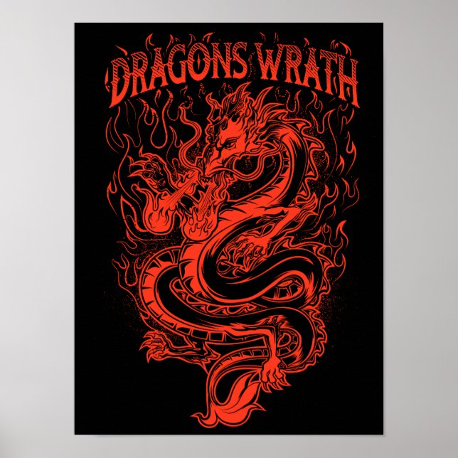 Dragons Wrath Red Poster (Framsidan)