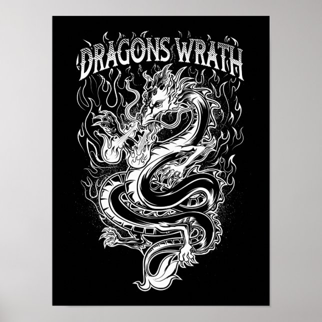 Dragons Wrath White Poster (Framsidan)