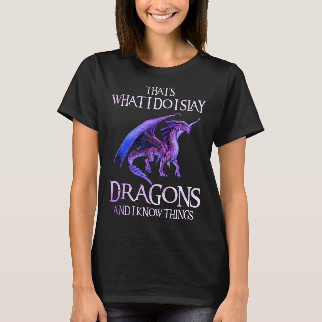 Dragonslayer Dragon Manar Women Kid T Shirt (Framsida)