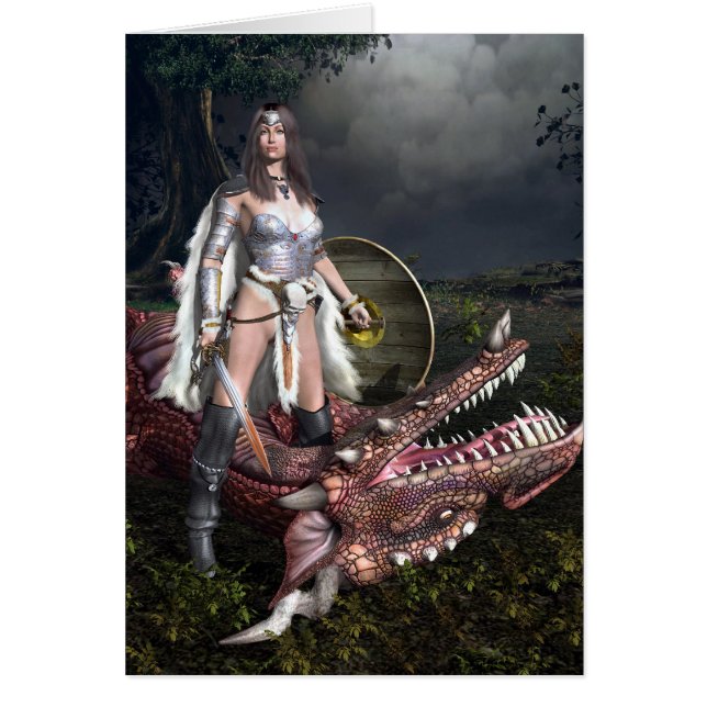Dragonslayer Hälsningskort (Framsidan)