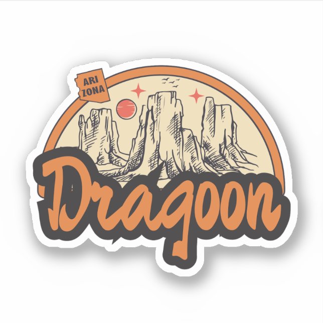 Dragoon, Arizona  Klistermärken (Framsida)