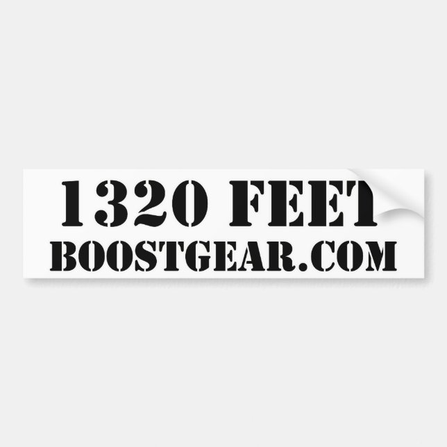 Dragracebildekal vid BoostGear Bildekal (Framsidan)