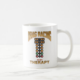 Dragracing är min terapi Rolig racer Kaffemugg