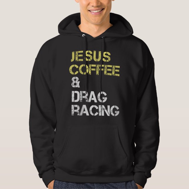 Dragracing, För Dragracers & Fans Hoodie (Framsida)