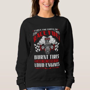 Dragracing Race Bränsle Brända Däck Höga Motorer T Shirt