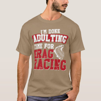 Dragracing tävlingsbil vintage Jag är kille T Shirt