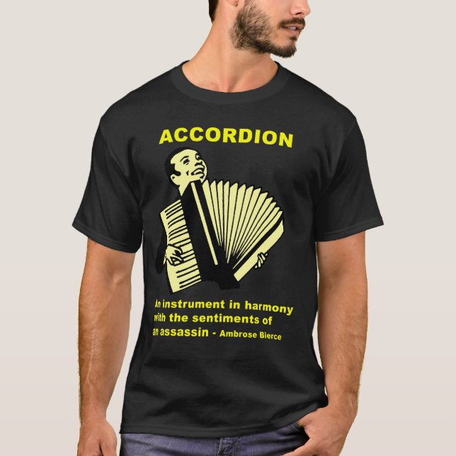 Dragspel: Ambrose Bierce citationstecken T-shirt (Framsida)