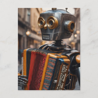 dragspel astronaut vykort