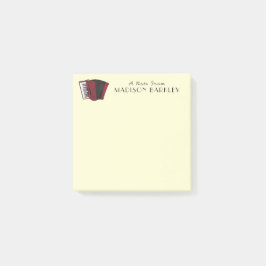 Dragspel Musiker Bandlärare Post-it-anteckningar Post-it Block