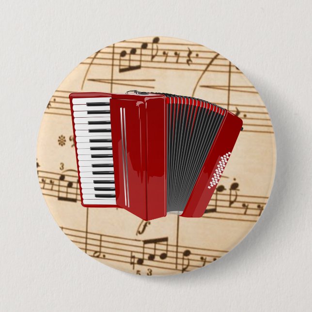 Dragspel: Red Accordion  Knapp (Framsida)