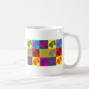 Dragspels- popkonst kaffemugg