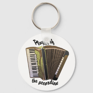 Dragspels- spelarekeychain nyckelring