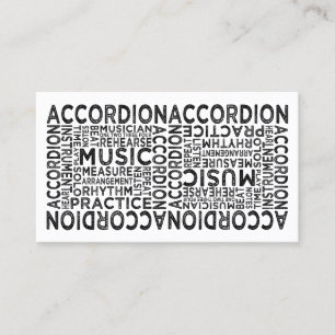 Dragspels- typografi visitkort