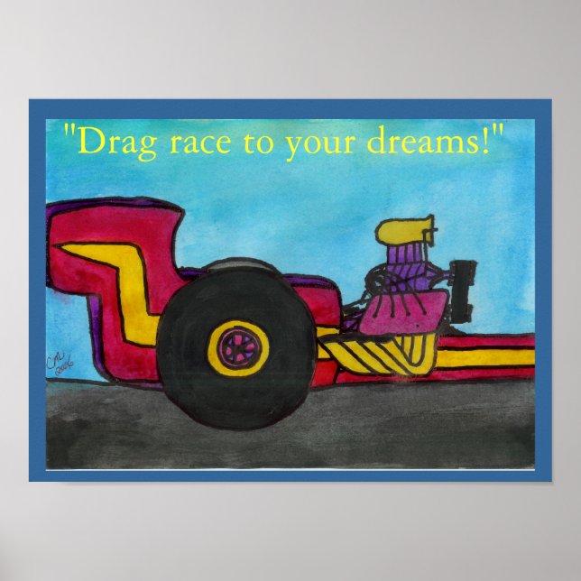 "Dragster" Poster (Framsidan)