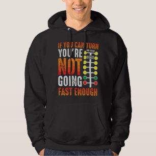 Dragster som säger racerbil förare skicklighet dra hoodie