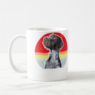 Drahthaar Dog German Wirehaired Pointer Hunting Do Kaffemugg