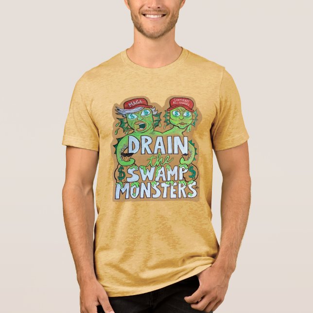 Drain the Swamp Monsters Men's T-shirt (Framsida)