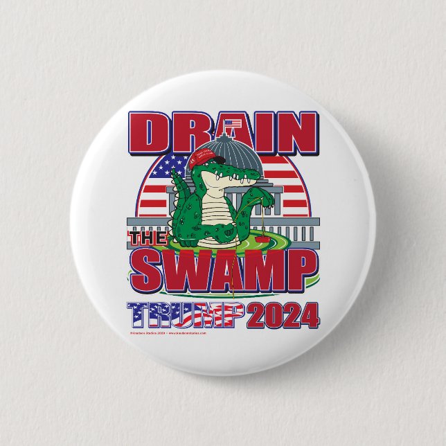 Drain-the-Swamp-Trump-2024 Knapp (Framsida)