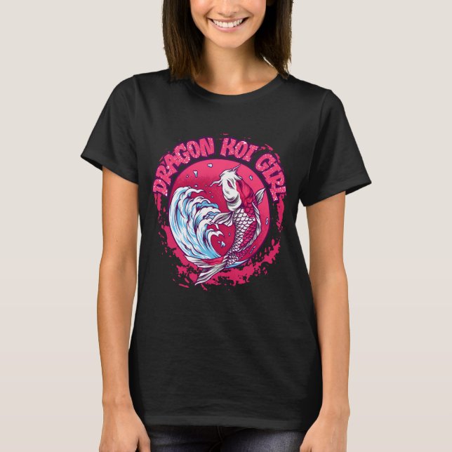 Drak karp flicka t shirt (Framsida)