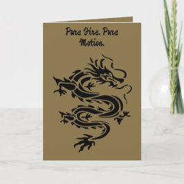 Drak stencil stil utskuren illustration kort