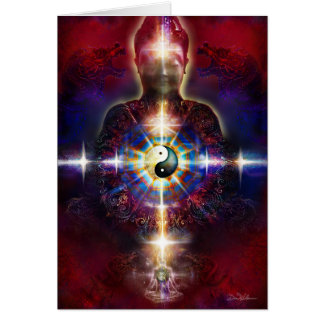 Drakar 8 för V064 BaGua Buddha Hälsningskort