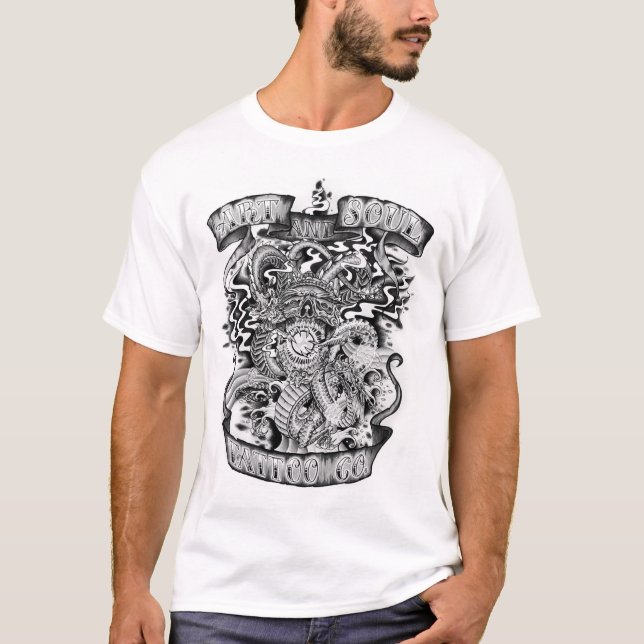 DRAKAR FÖR KONST- & SOULTATUERINGCO. T-SHIRT (Framsida)