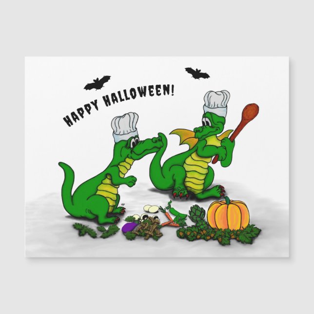 Drakar - Glad Halloween! Idag ska jag laga mat (Framsida)