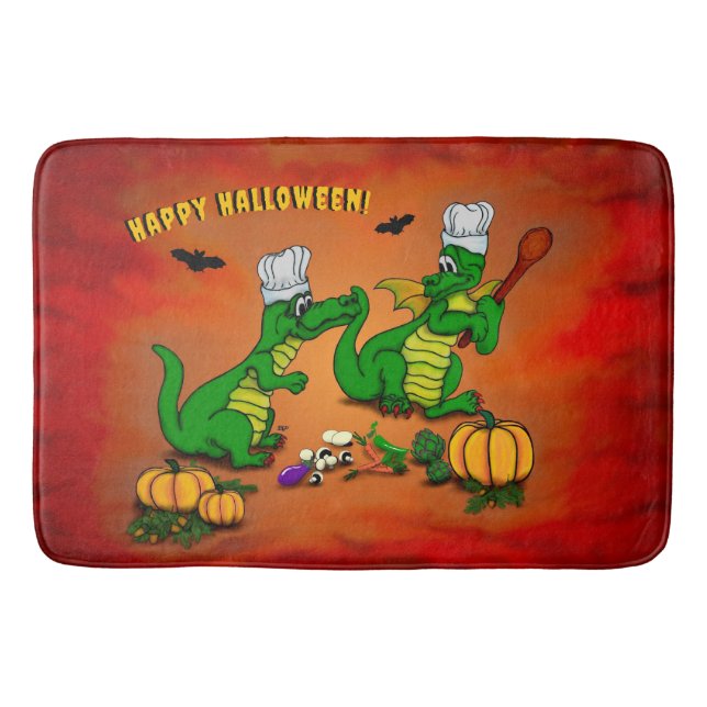Drakar - Glad Halloween! Idag ska jag laga mat Badrumsmatta (Framsidan)