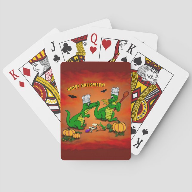 Drakar - Glad Halloween! Idag ska jag laga mat Casinokort (Baksidan)