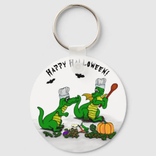 Drakar - Glad Halloween! Idag ska jag laga mat Nyckelring