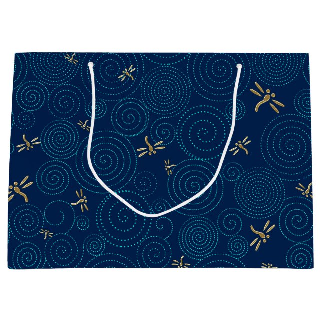 drakar i regnet, stor presentväska (Framsidan)