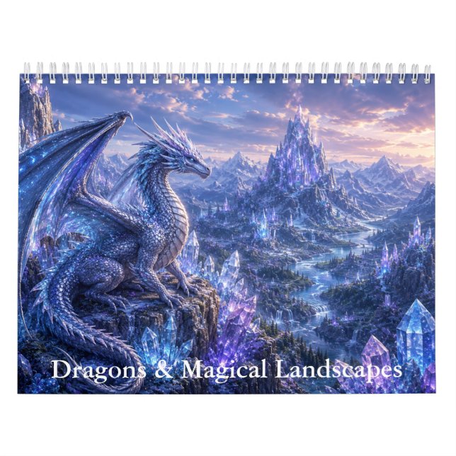 Drakar och Magiska Landskap Kalender  (Omslag)