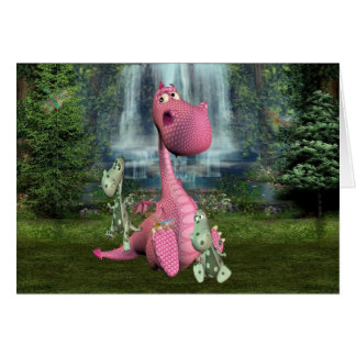 Drakar och sländor hälsningskort