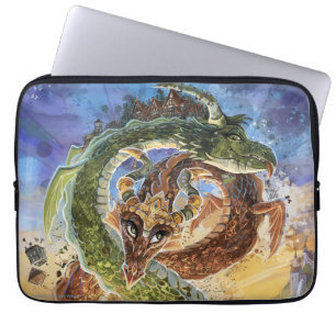 Drakar Stigande Konst Laptop Fodral