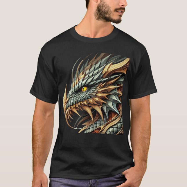 drakarhuvud t shirt (Framsida)